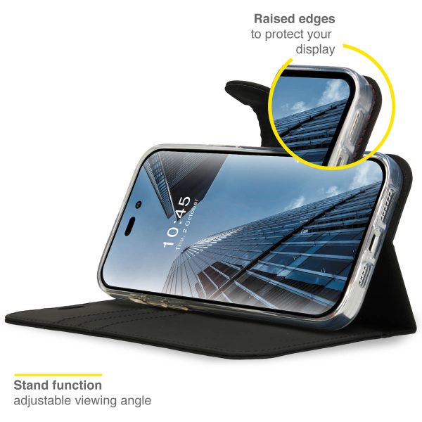Accezz Étui de télephone Wallet Apple iPhone 14 Pro - Noir
