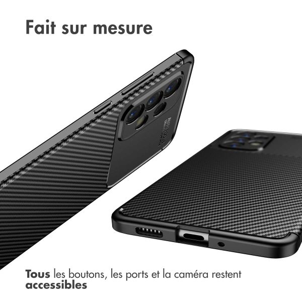 imoshion Coque silicone Carbon Samsung Galaxy A33 - Noir