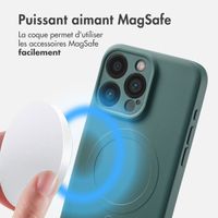 imoshion Coque Couleur avec MagSafe iPhone 15 Pro Max - Vert foncé