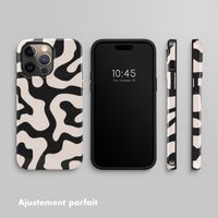 Selencia Coque arrière Vivid Tough iPhone 14 Pro Max - Art Wave Black