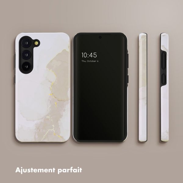 Selencia Coque arrière Vivid Samsung Galaxy S23 - Marble Light Brown