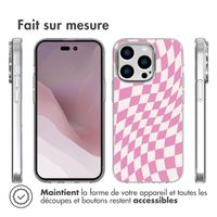 imoshion Coque Design iPhone 14 Pro - Retro Pink Check