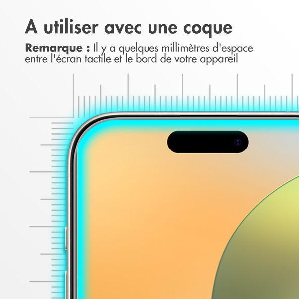 Accezz Protection d'écran en verre trempé 2-pack iPhone 16 Pro