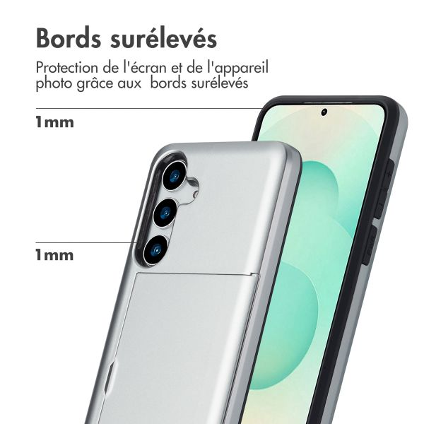 imoshion Coque arrière avec porte-cartes Samsung Galaxy S25 Plus - Gris