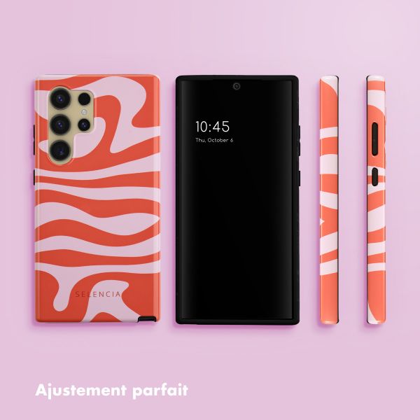 Selencia Coque arrière Vivid Samsung Galaxy S24 Ultra - Dream Swirl Pink