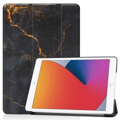 imoshion Coque tablette Design Trifold Apple iPad 9 (2021) 10.2 pouces / iPad 8 (2020) 10.2 pouces / iPad 7 (2019) 10.2 pouces - Black Marble
