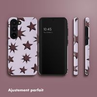Selencia Coque arrière Vivid Samsung Galaxy S23 - Stars Plum Lilac