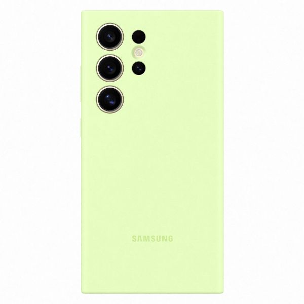 Samsung Original Coque en silicone Galaxy S24 Ultra - Light Green