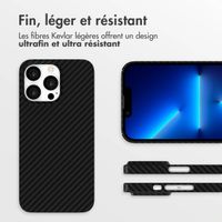 Accezz Coque Kevlar MagSafe Apple iPhone 13 Pro Max - Noir