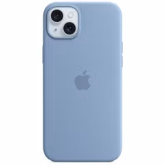 Apple Coque en silicone MagSafe Apple iPhone 15 Plus - Winter Blue