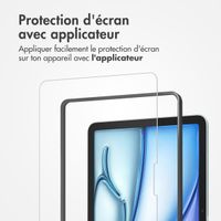 Accezz Protection d'écran en verre trempé avec applicateur Apple iPad Air 11 pouces (2025) M3 / (2024) M2