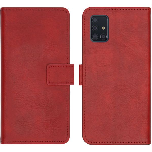 imoshion Étui de téléphone portefeuille Luxe Galaxy A51 - Rouge