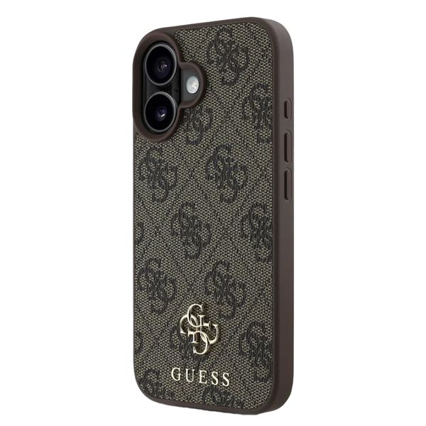 Guess Coque 4G Metal Logo MagSafe Apple iPhone 16 - Marron