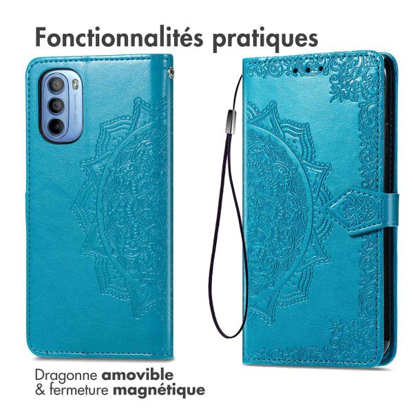 imoshion Etui de télephone Mandala Motorola Moto G14 - Turquoise