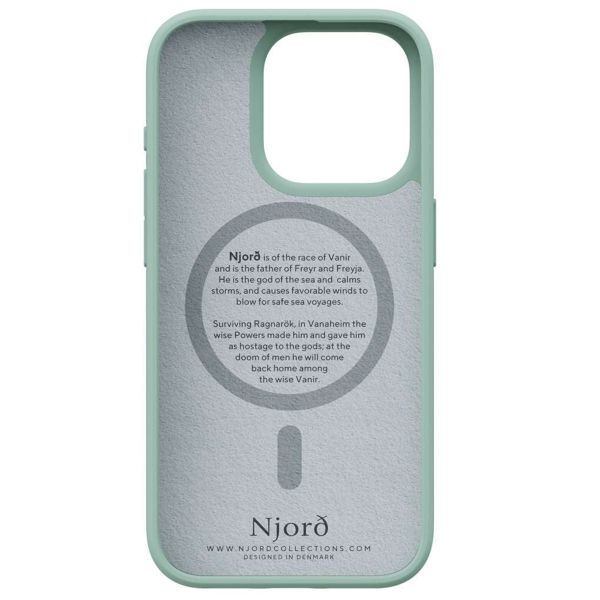 Njorð Collections Coque en tissu MagSafe iPhone 15 Pro - Turquoise