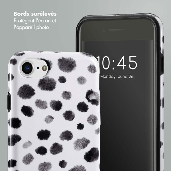 Selencia Coque arrière Vivid Apple iPhone SE (2022 / 2020) / 8 / 7 / 6(s) - Trendy Leopard