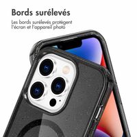 imoshion Coque Pailletée avec MagSafe Apple iPhone 13 Pro - Glitter Noir
