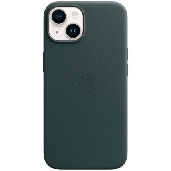 Apple Coque Leather MagSafe Apple iPhone 14 - Forest Green