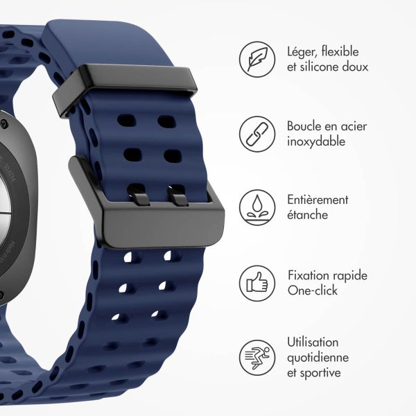 imoshion Bracelet Ocean en silicone Samsung Galaxy Watch Ultra (2024/2025) - Midnight Blue