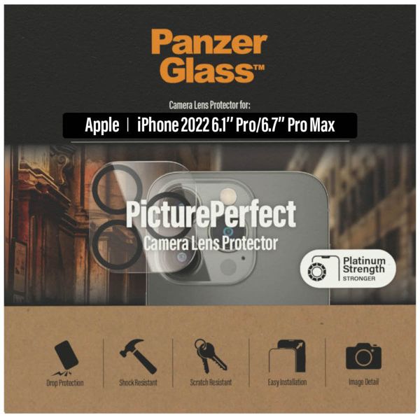 PanzerGlass Protection Caméra en verre trempé Apple iPhone 14 Pro / 14 Pro Max