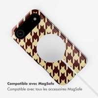 Selencia Coque arrière Vivid avec MagSafe Apple iPhone Air - Pied-de-Poule