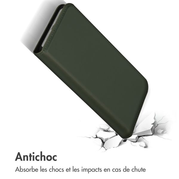Accezz Étui de télephone Slim Folio en cuir de qualité supérieure Apple iPhone 14 Plus - Vert