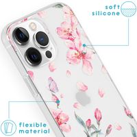 imoshion Coque Design iPhone 13 Pro Max - Fleur - Rose