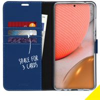 Accezz Étui de téléphone Wallet Samsung Galaxy A72 - Bleu foncé