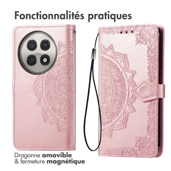 imoshion Etui de télephone Mandala OnePlus 13R - Rose Doré