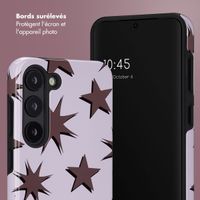 Selencia Coque arrière Vivid Samsung Galaxy S23 - Stars Plum Lilac
