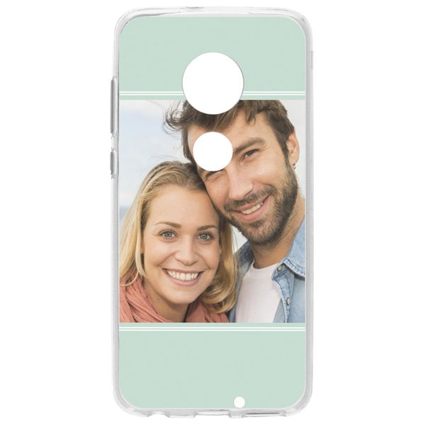 Concevez votre propre coque en gel Motorola Moto G7 /G7 Plus - Transparent