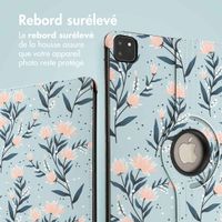 imoshion Coque tablette Design rotatif à 360° Apple iPad Air 13 pouces (2025) M3 / (2024) M2 - Flowers