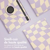 imoshion Coque Design rotatif à 360° Samsung Galaxy Tab S10 Ultra / Tab S9 Ultra - Dancing Cubes
