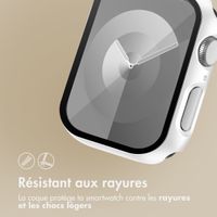 imoshion Coque rigide à couverture complète pour Apple Watch Series 4 / 5 / 6 / SE - 44 mm - Blanc