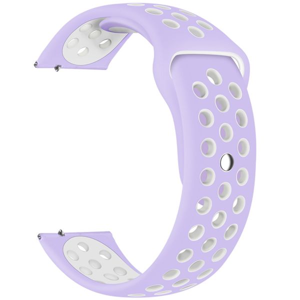 imoshion Bracelet sportif en silicone Garmin Vivoactive 4L -Violet / Blanc