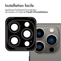imoshion ﻿Lot de 2 protections d'objectif de caméra Apple iPhone 13 Pro / 13 Pro Max - Noir