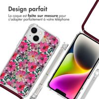 imoshion Coque Design avec cordon Apple iPhone 14 - Flower Water