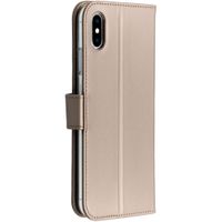 Accezz Étui de télephone Wallet Apple iPhone Xs Max - Doré