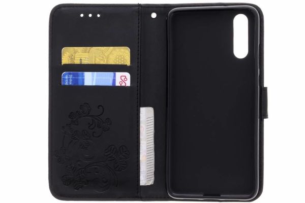 Etui de téléphone Fleurs de Trèfle Huawei 20 - Noir