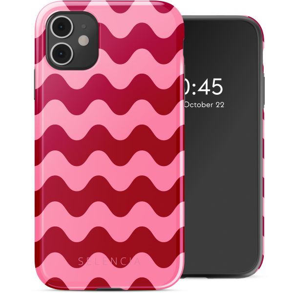 Selencia Coque arrière Vivid Tough iPhone 11 - Wave Vibes Lipstick