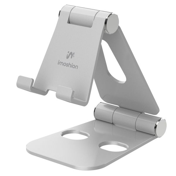 imoshion Support téléphone de bureau en aluminium - Réglable - Universel - Argent