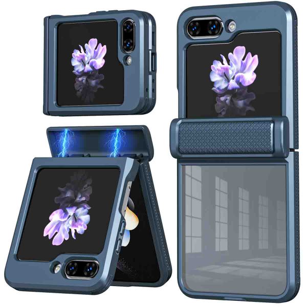 imoshion Coque arrière Rugged Clear Samsung Galaxy Z Flip 5 - Bleu foncé