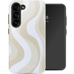 Selencia Coque arrière Vivid Samsung Galaxy S23 FE - Desert Waves Beige