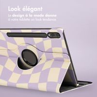 imoshion Coque tablette Design rotatif à 360° Samsung Galaxy Tab S10 Plus / Tab S9 FE Plus / Tab S9 Plus - Dancing Cubes