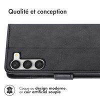 imoshion Étui de téléphone portefeuille Luxe Samsung Galaxy S23 Plus - Noir