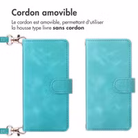 imoshion Etui de télephone portefeuille avec cordon Apple iPhone 17 - Turquoise