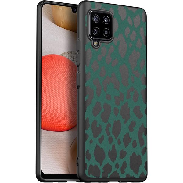 imoshion Coque Design Samsung Galaxy A42 - Léopard - Vert / Noir