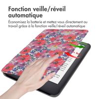 imoshion Design Slim Hard Sleepcover Amazon Kindle (2024) / Amazon Kindle (2022) 11th gen - Flower Watercolor