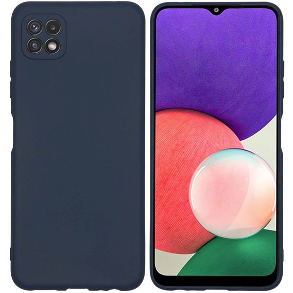 imoshion Coque Couleur Samsung Galaxy A22 (5G) - Bleu foncé