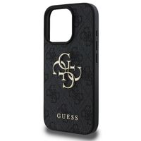 Guess Coque 4G Metal Logo iPhone 16 Pro - Noir